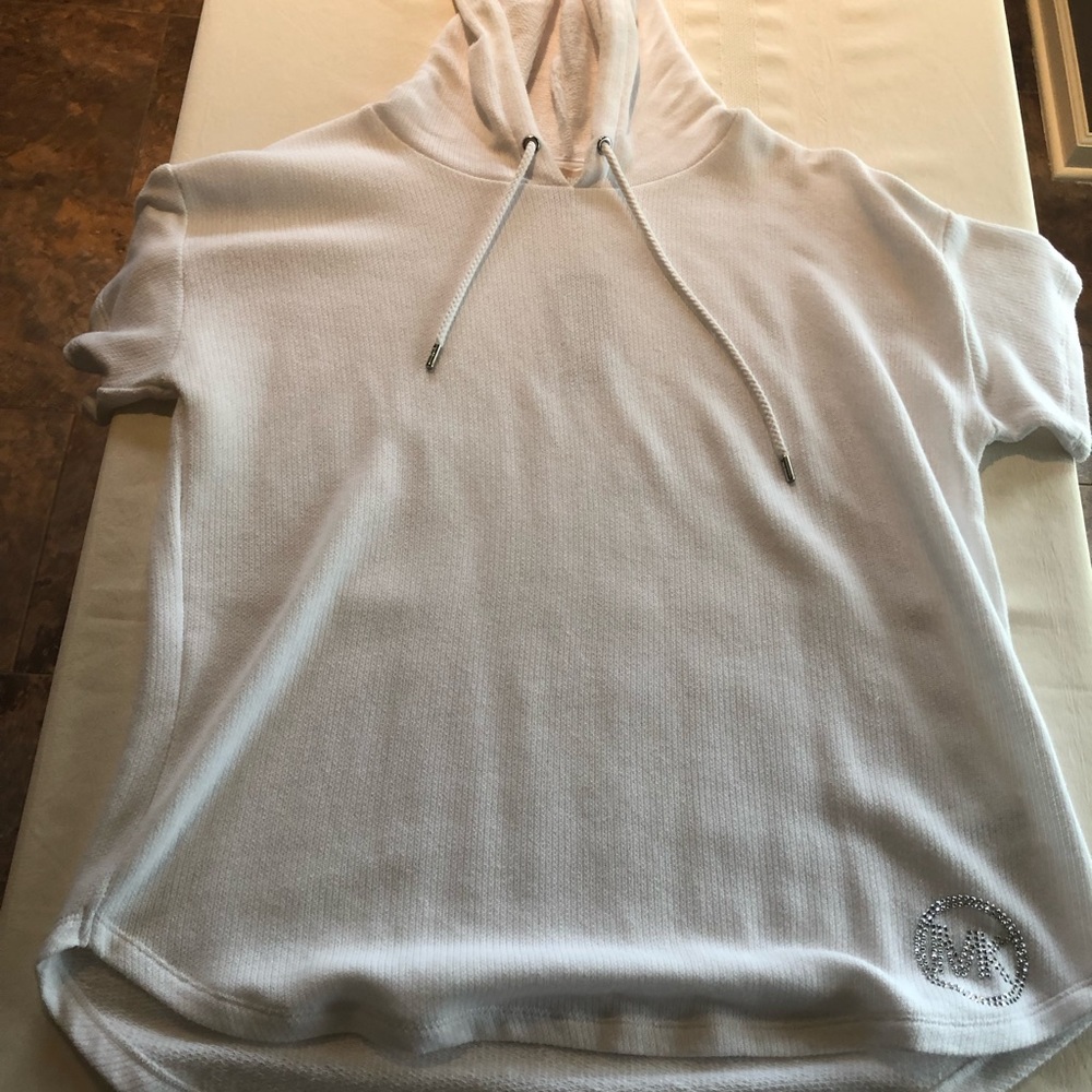 Michael Kors short sleeved hooded top